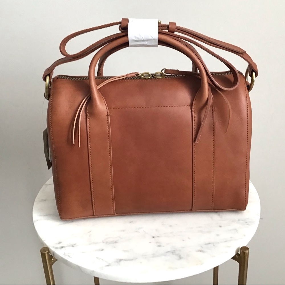 Madewell Italian Leather Satchel Bag New With Tag RARE - Picture 16 of 16